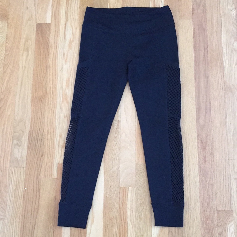 Fabletics Brand. Size: S. Black Side Mesh Leggings